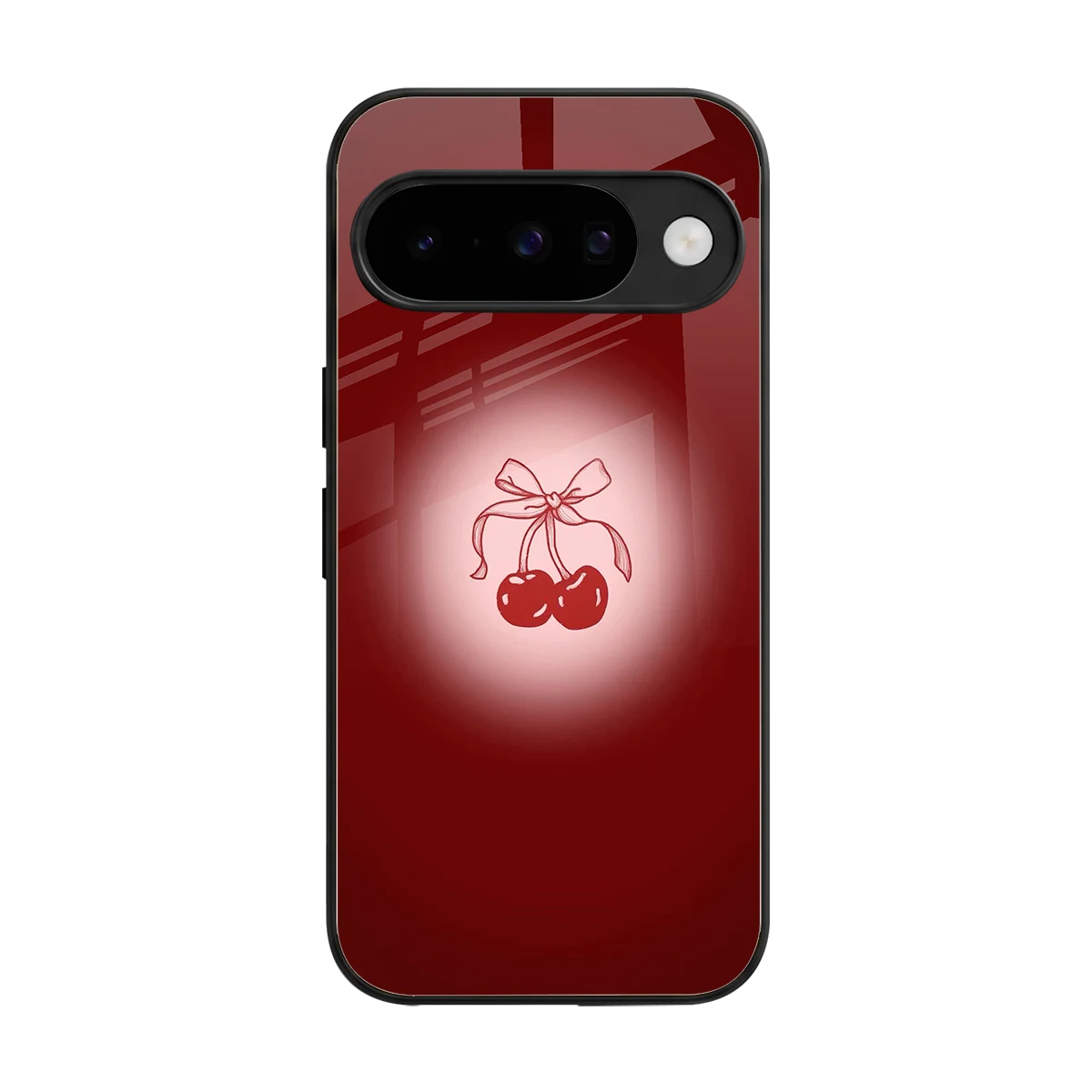 Cherry Bow back phone cover | glass case for google pixel 10