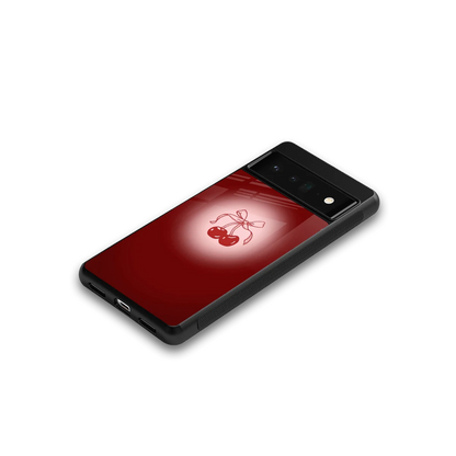 Cherry Bow google pixel 6 pro mobile cover | shockproof glass phone case
