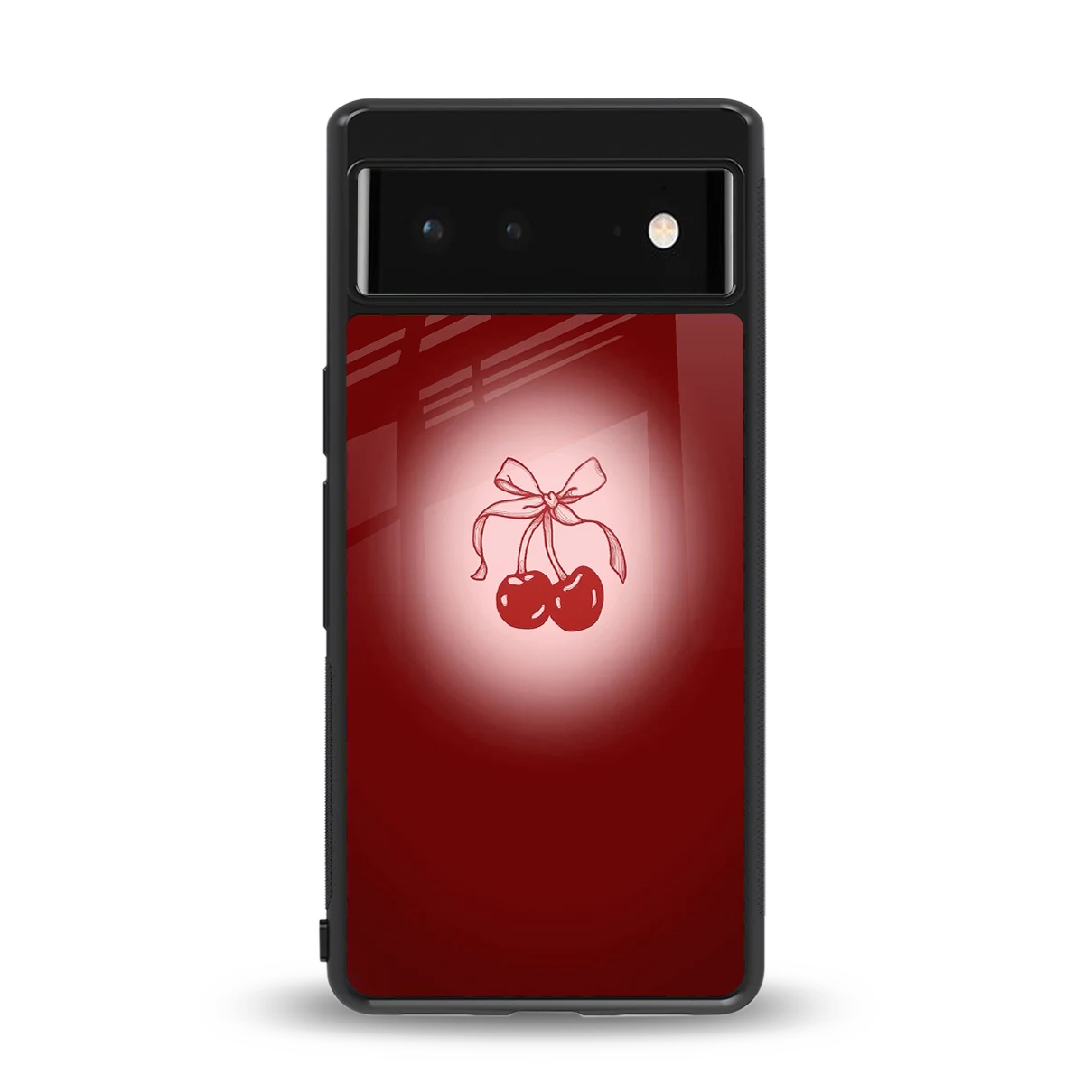 Cherry Bow back phone cover | glass case for google pixel 6
