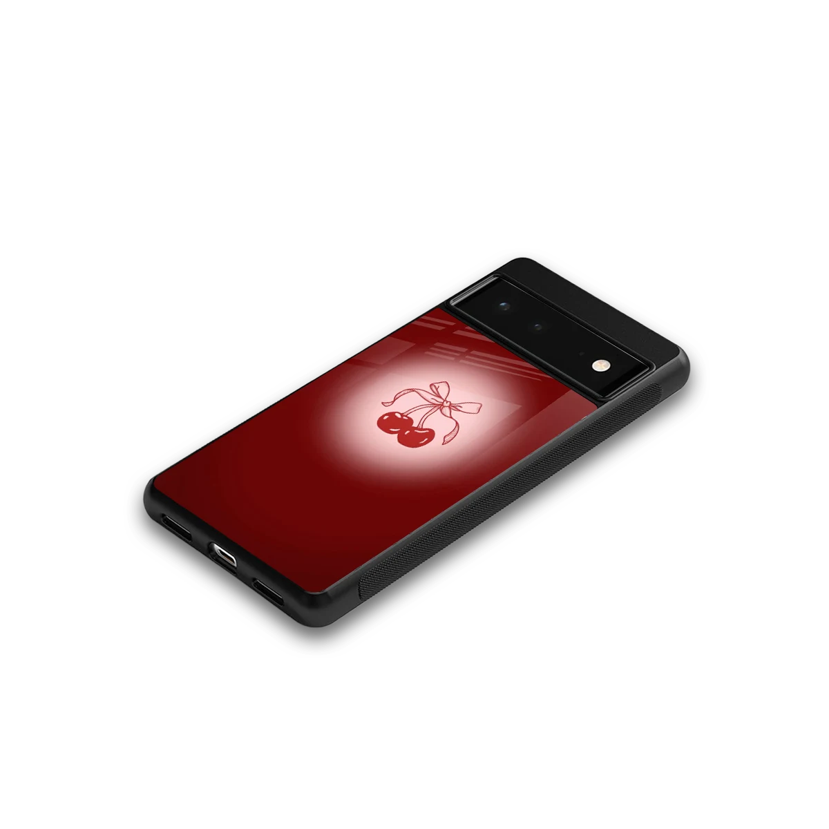 Cherry Bow google pixel 6a mobile cover | shockproof glass phone case