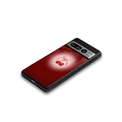 Cherry Bow google pixel 7 pro mobile cover | shockproof glass phone case