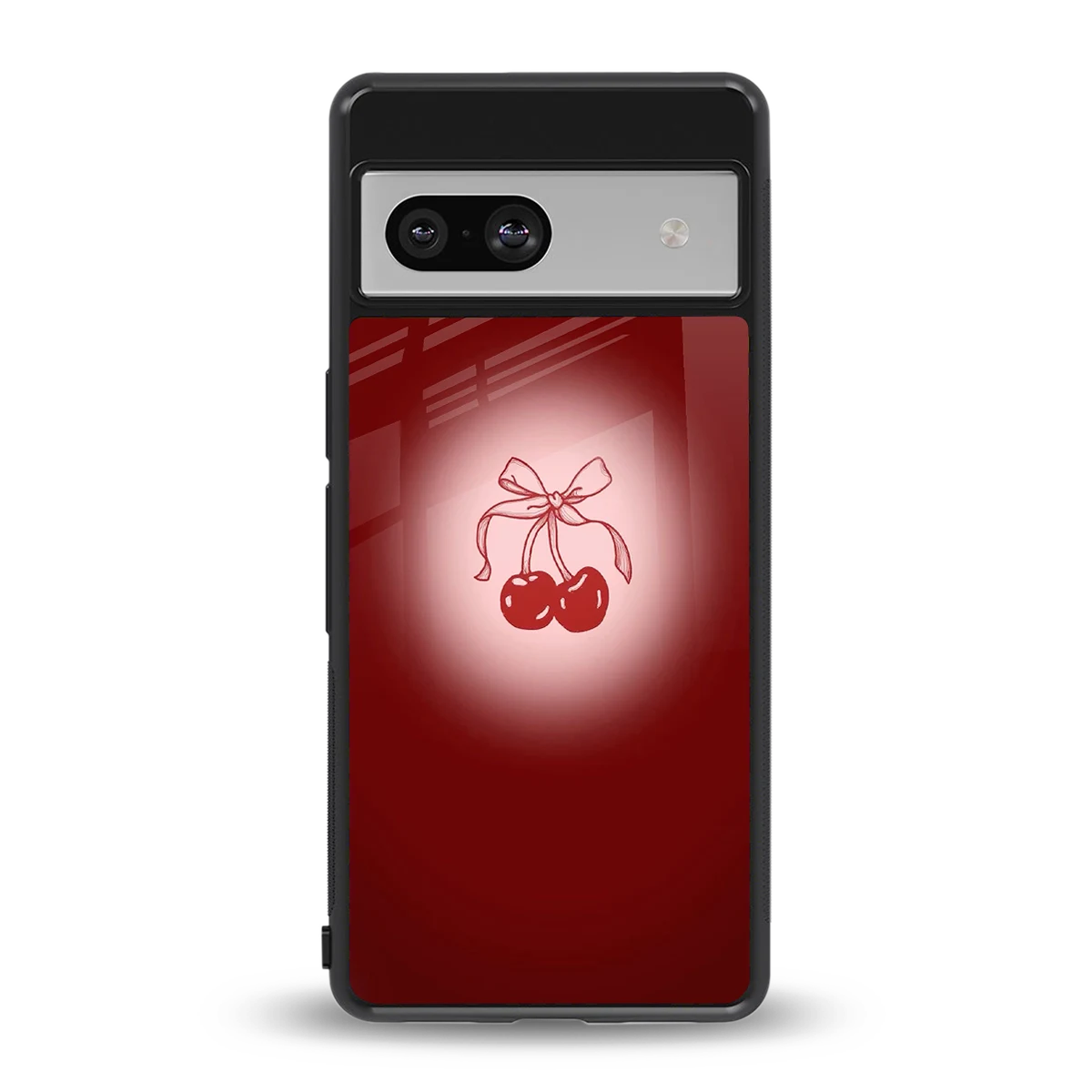 Cherry Bow back phone cover | glass case for google pixel 7