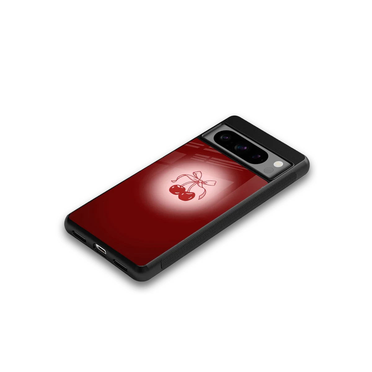Cherry Bow google pixel 8 pro mobile cover | shockproof glass phone case