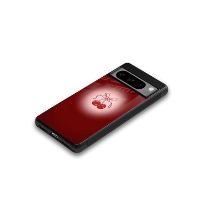 Cherry Bow google pixel 8 pro mobile cover | shockproof glass phone case