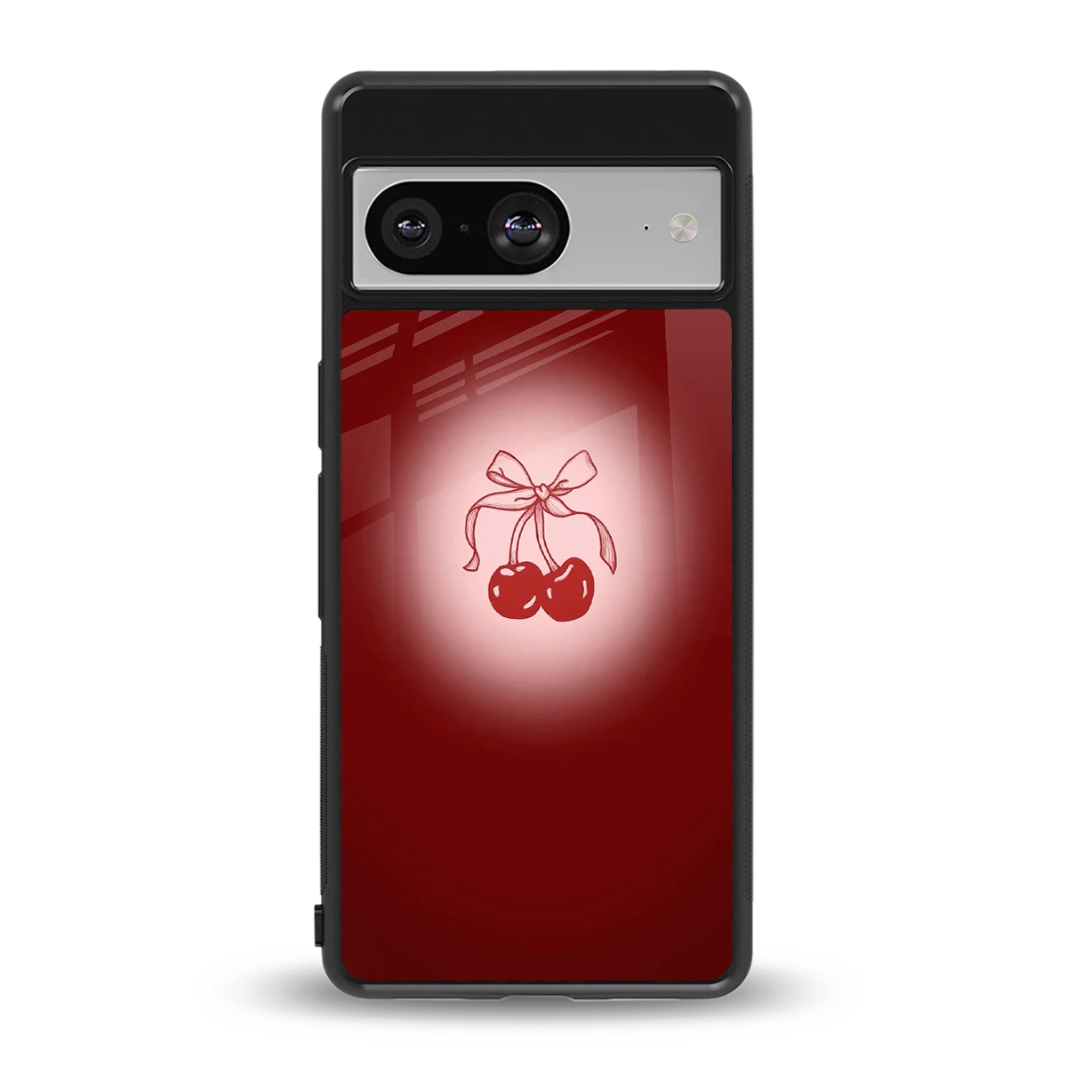 Cherry Bow back phone cover | glass case for google pixel 8