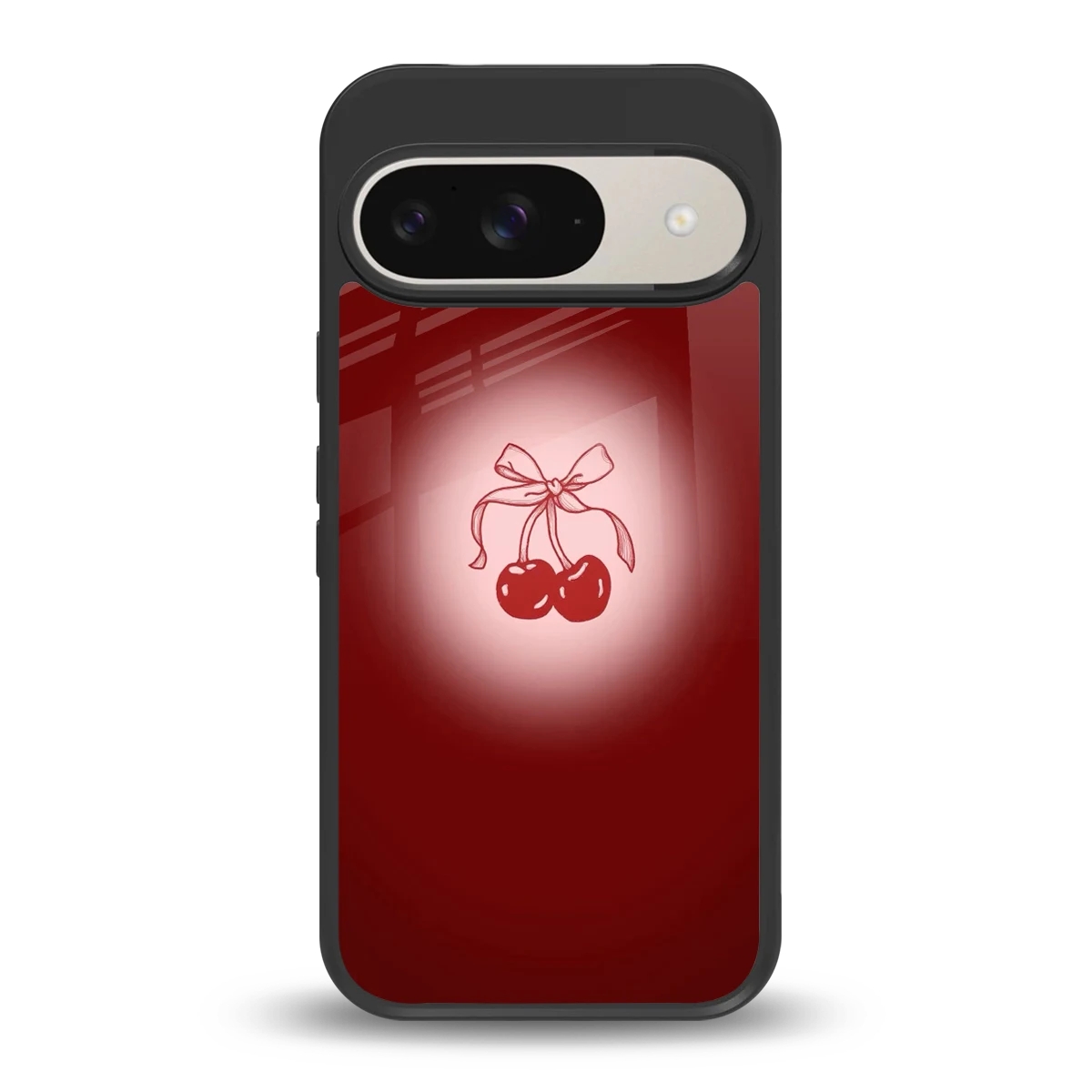 Cherry Bow back phone cover | glass case for google pixel 9