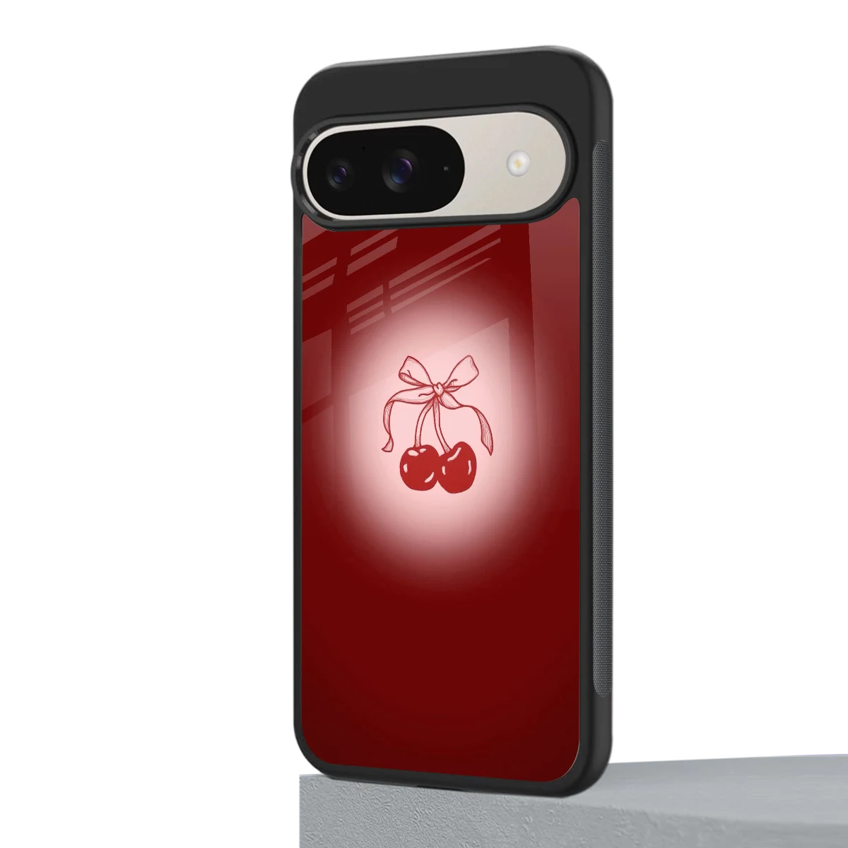 Cherry Bow google pixel 9 mobile cover | shockproof glass phone case