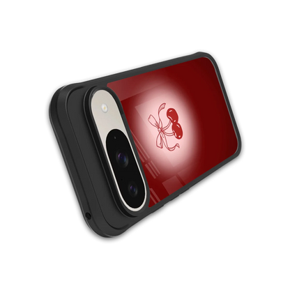 Cherry Bow stylish phone case for google pixel 9 | glossy glass and slim fit