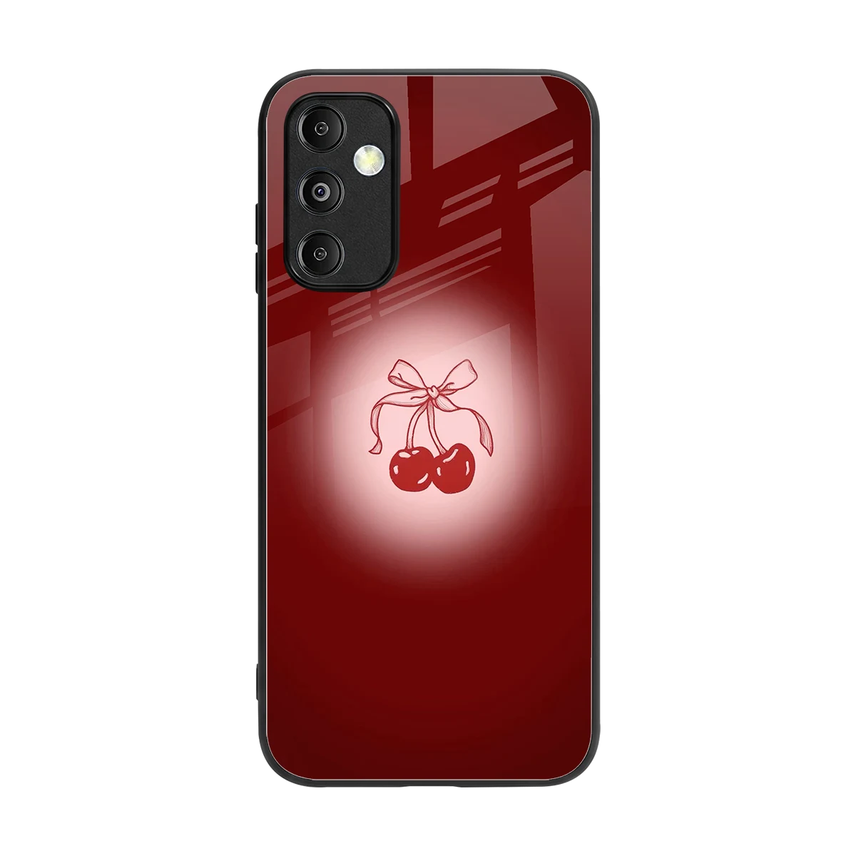 Cherry Bow back phone cover | glass case for samsung galaxy m14 5g