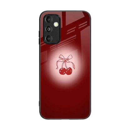 Cherry Bow back phone cover | glass case for samsung galaxy m14 5g
