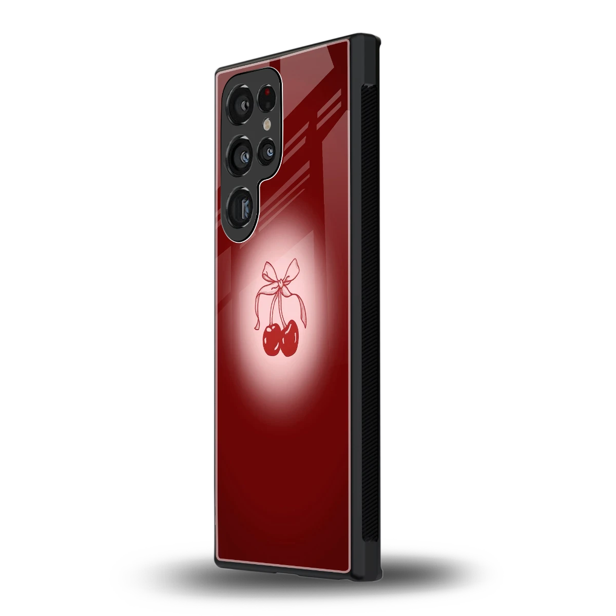 Cherry Bow samsung galaxy s23 ultra mobile cover | shockproof glass phone case