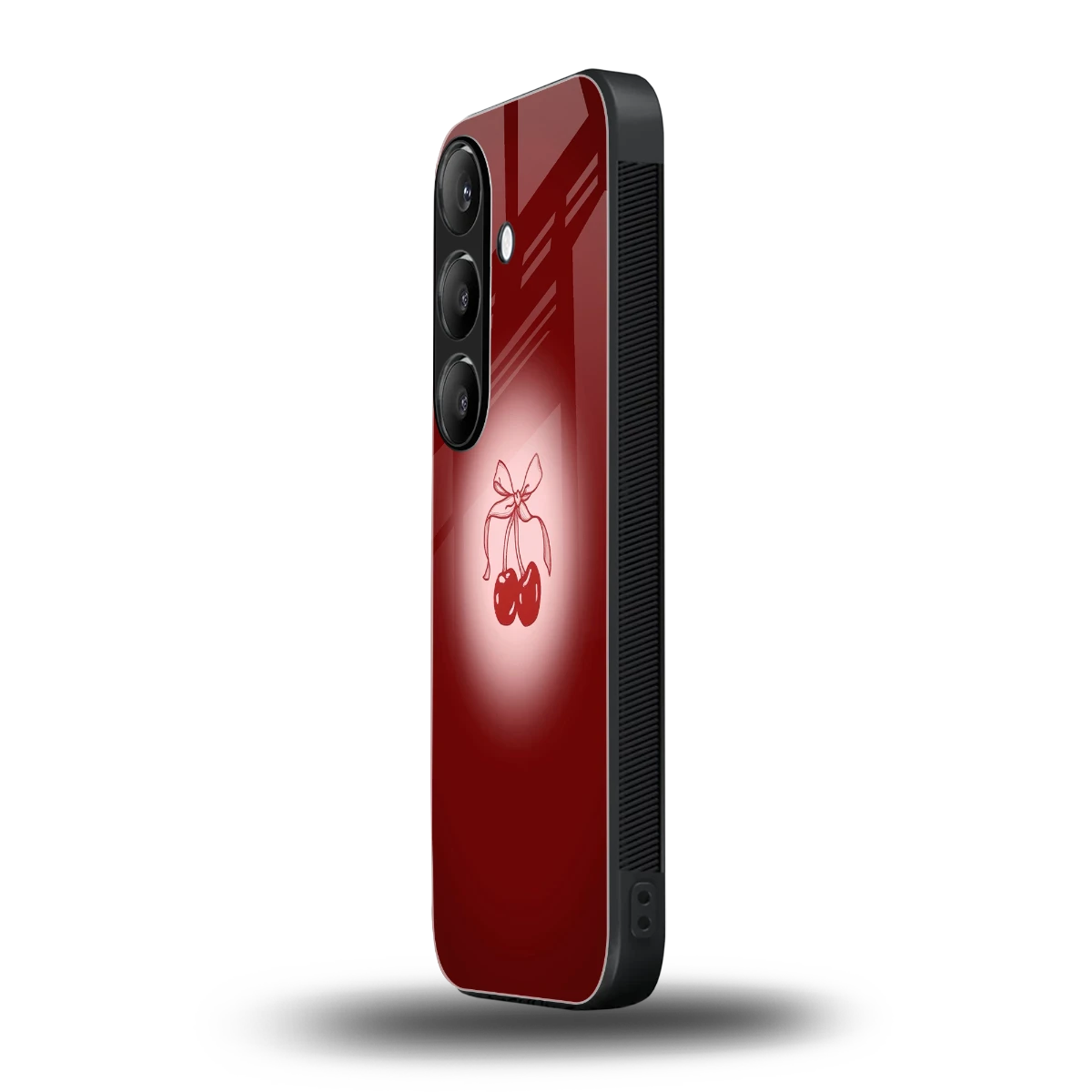 Cherry Bow samsung galaxy s24 mobile cover | shockproof glass phone case