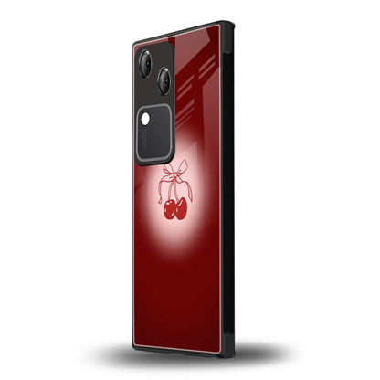 Cherry Bow vivo v30 mobile cover | shockproof glass phone case