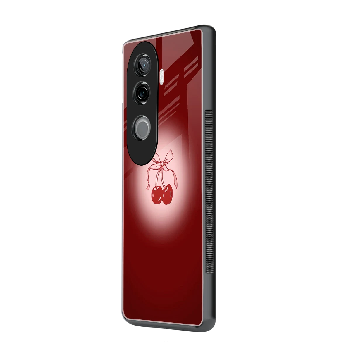 Cherry Bow vivo v40e mobile cover | shockproof glass phone case
