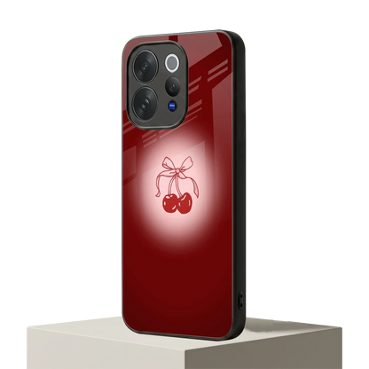 Cherry Bow vivo v70 elite mobile cover | shockproof glass phone case