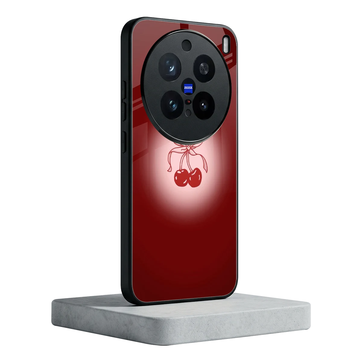 Cherry Bow vivo x200 pro mobile cover | shockproof glass phone case