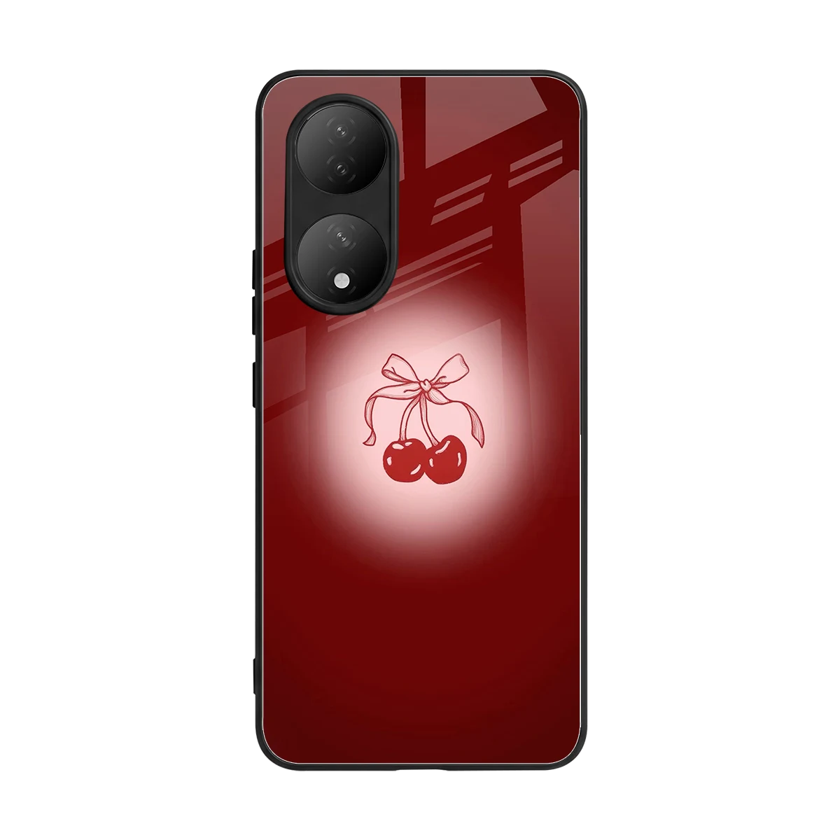 Cherry Bow back phone cover | glass case for Vivo-y100