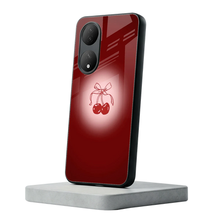 Cherry Bow Vivo-y100 mobile cover | shockproof glass phone case