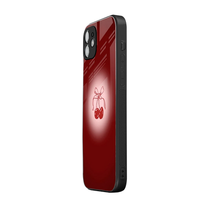Cherry Bow iphone 11 mobile cover | shockproof glass phone case