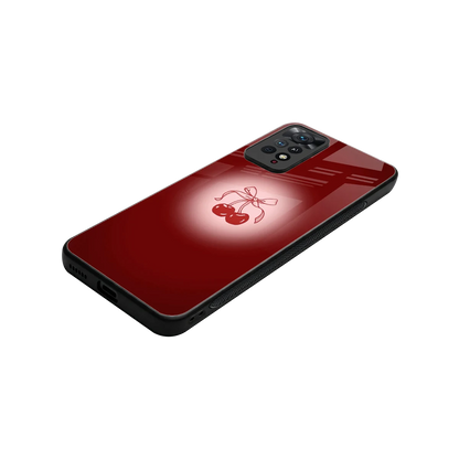 Cherry Bow stylish phone case for redmi note 11 pro | glossy glass and slim fit