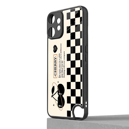 Cherry Checkered cmf nothing phone 2 pro mobile cover | shockproof glass phone case