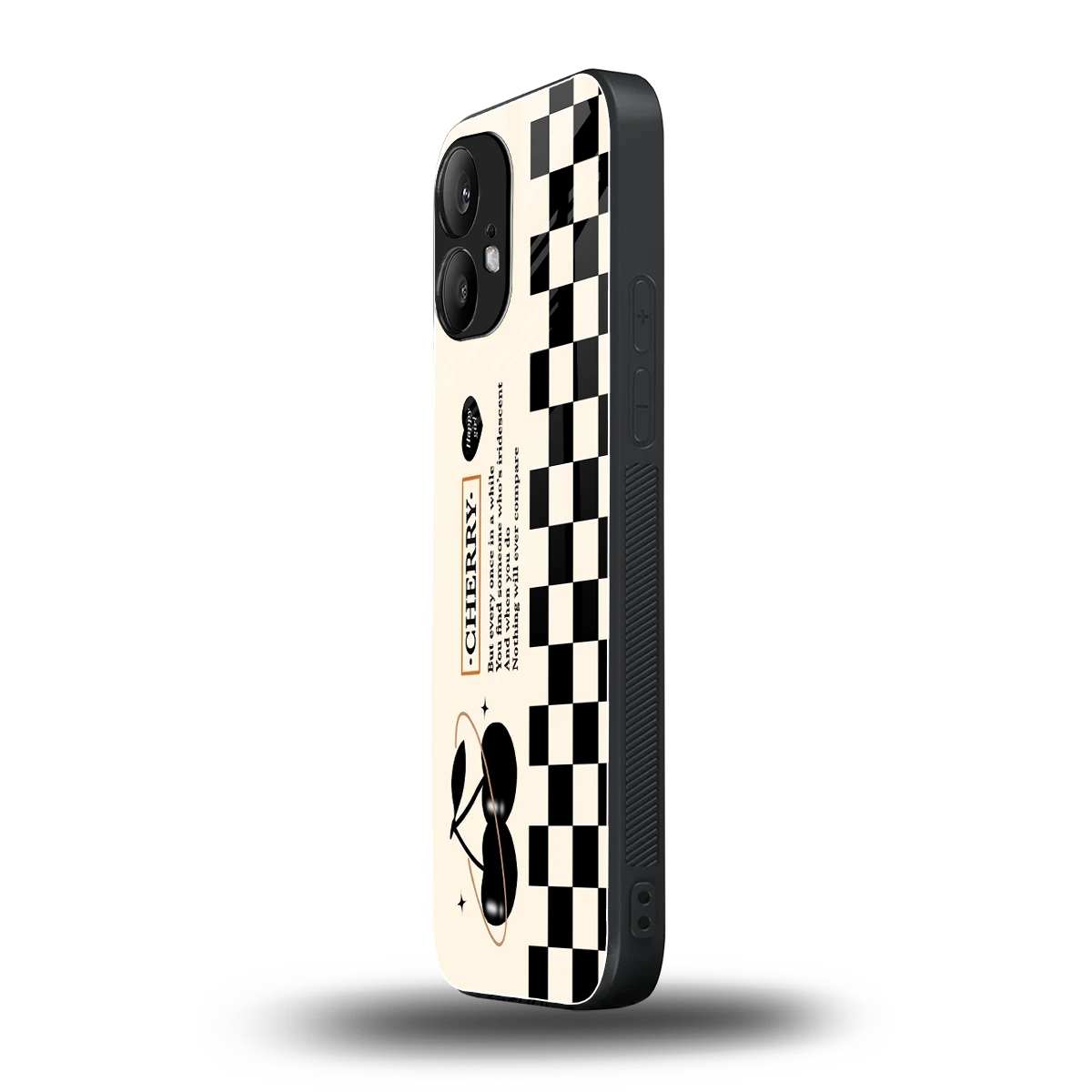 Cherry Checkered nothing phone 2 mobile cover | shockproof glass phone case