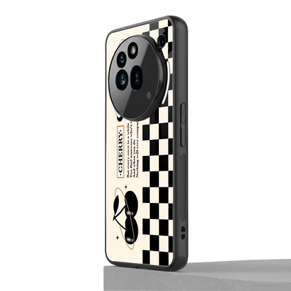 Cherry Checkered nothing phone 3a pro mobile cover | shockproof glass phone case
