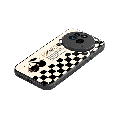 Cherry Checkered stylish phone case for nothing phone 3a pro | glossy glass and slim fit
