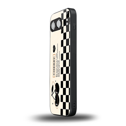 Cherry Checkered oneplus nord 4 mobile cover | shockproof glass phone case