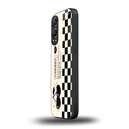 Cherry Checkered oneplus nord ce 4 lite mobile cover | shockproof glass phone case