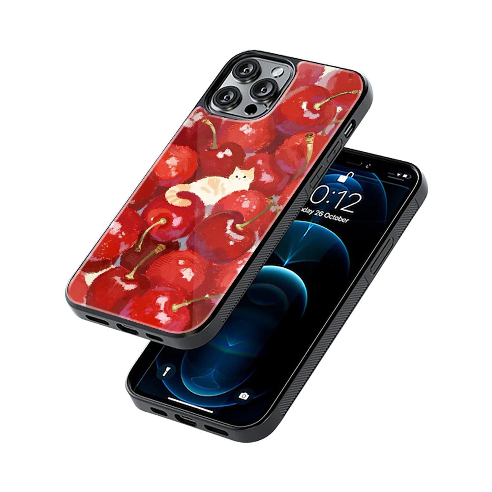 Protective Glass Back Phone Case Compatible with iPhone, Samsung, OnePlus, Pixel & More