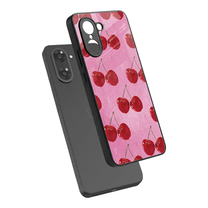 Cherrylicious sleek oneplus nord ce5 5g cover with tempered glass back and TPU edges