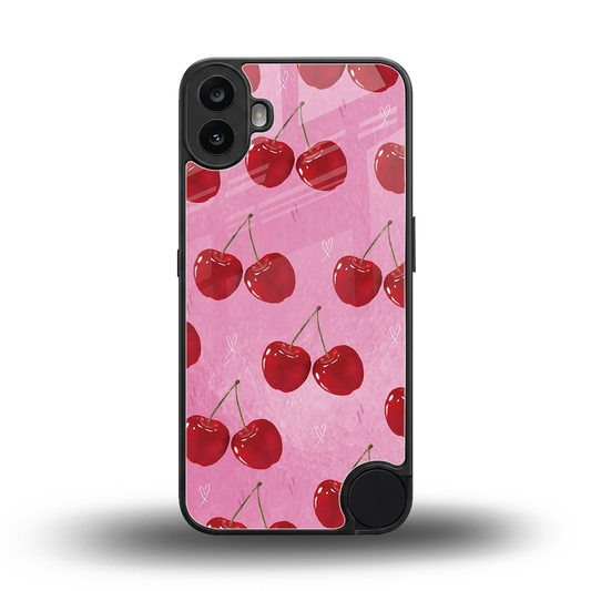 Cherrylicious back phone cover | glass case for cmf nothing phone 1