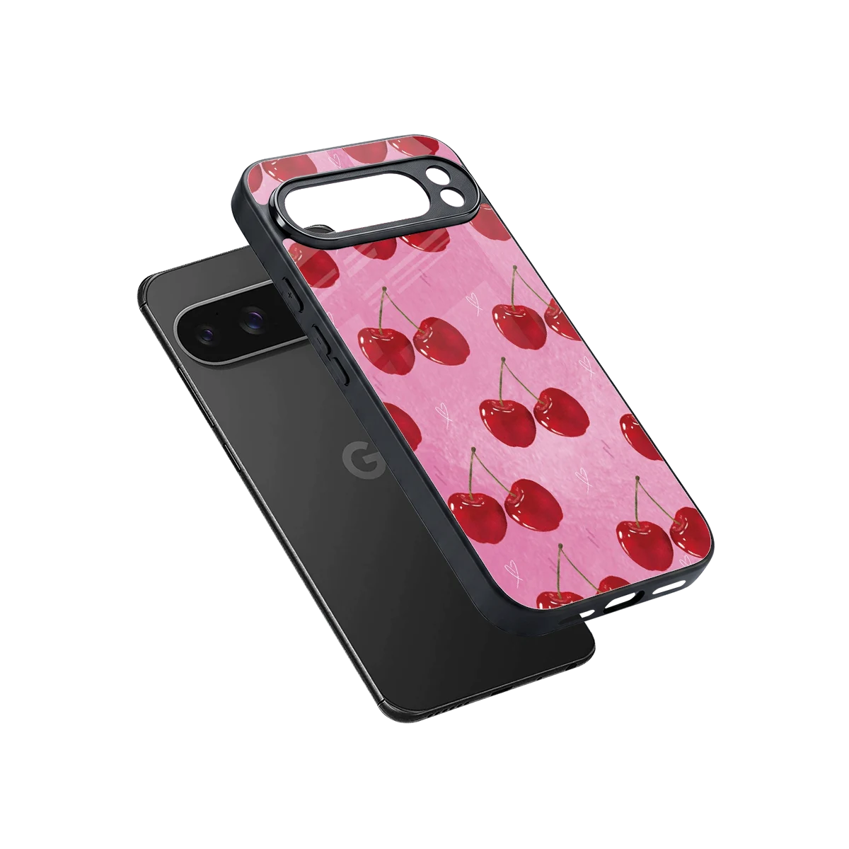 Cherrylicious sleek google pixel 10 pro xl cover with tempered glass back and TPU edges