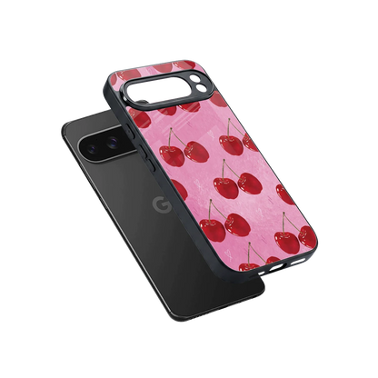 Cherrylicious sleek google pixel 10 pro xl cover with tempered glass back and TPU edges