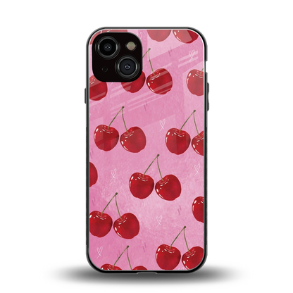 Cherrylicious back phone cover | glass case for iphone 13