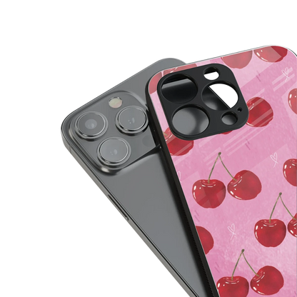 Cherrylicious stylish phone case for iphone 16 pro max | glossy glass and slim fit