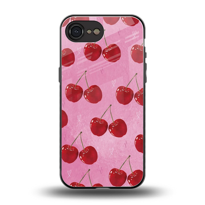 Cherrylicious back phone cover | glass case for iphone 16e