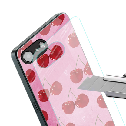 Cherrylicious stylish phone case for iphone 16e | glossy glass and slim fit