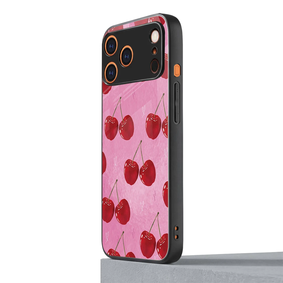 Cherrylicious iphone 17 pro max mobile cover | shockproof glass phone case