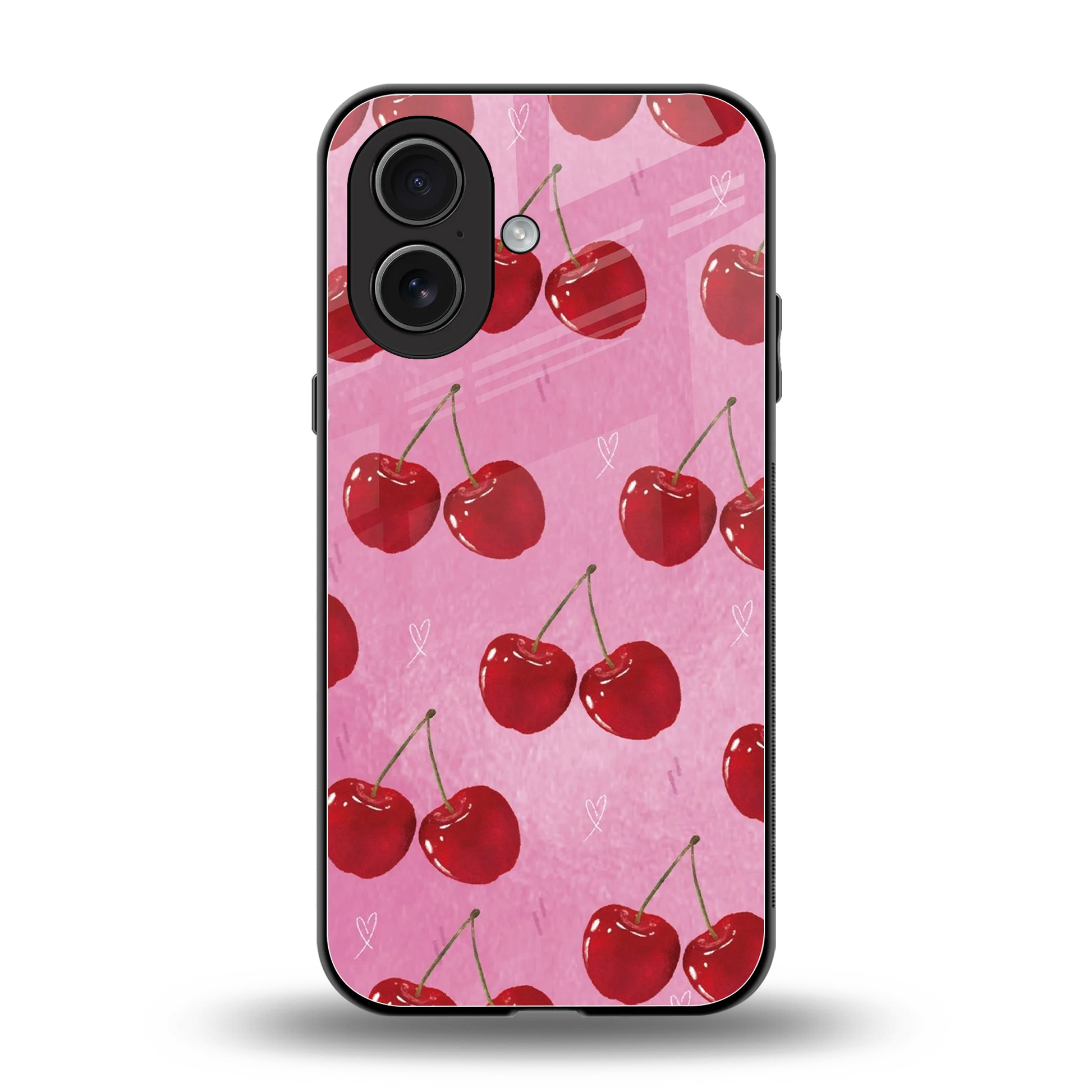 Cherrylicious back phone cover | glass case for iphone 17