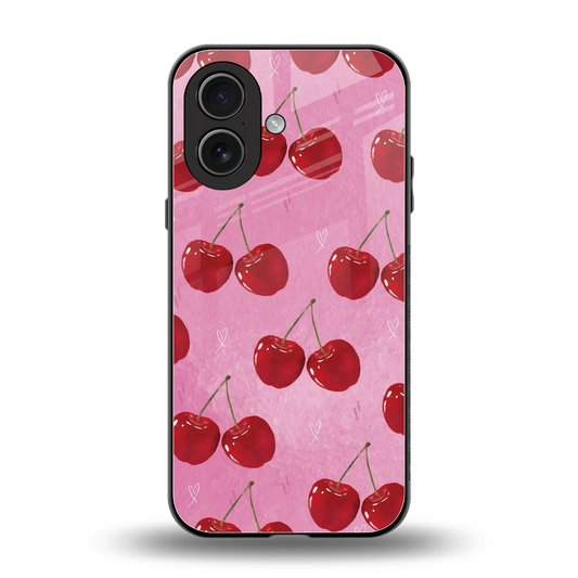 Cherrylicious back phone cover | glass case for iphone 17