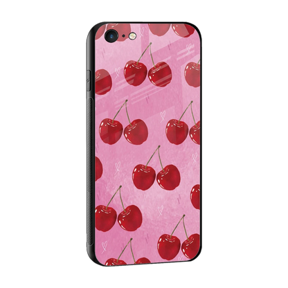 Cherrylicious sleek iphone 6s plus cover with tempered glass back and TPU edges