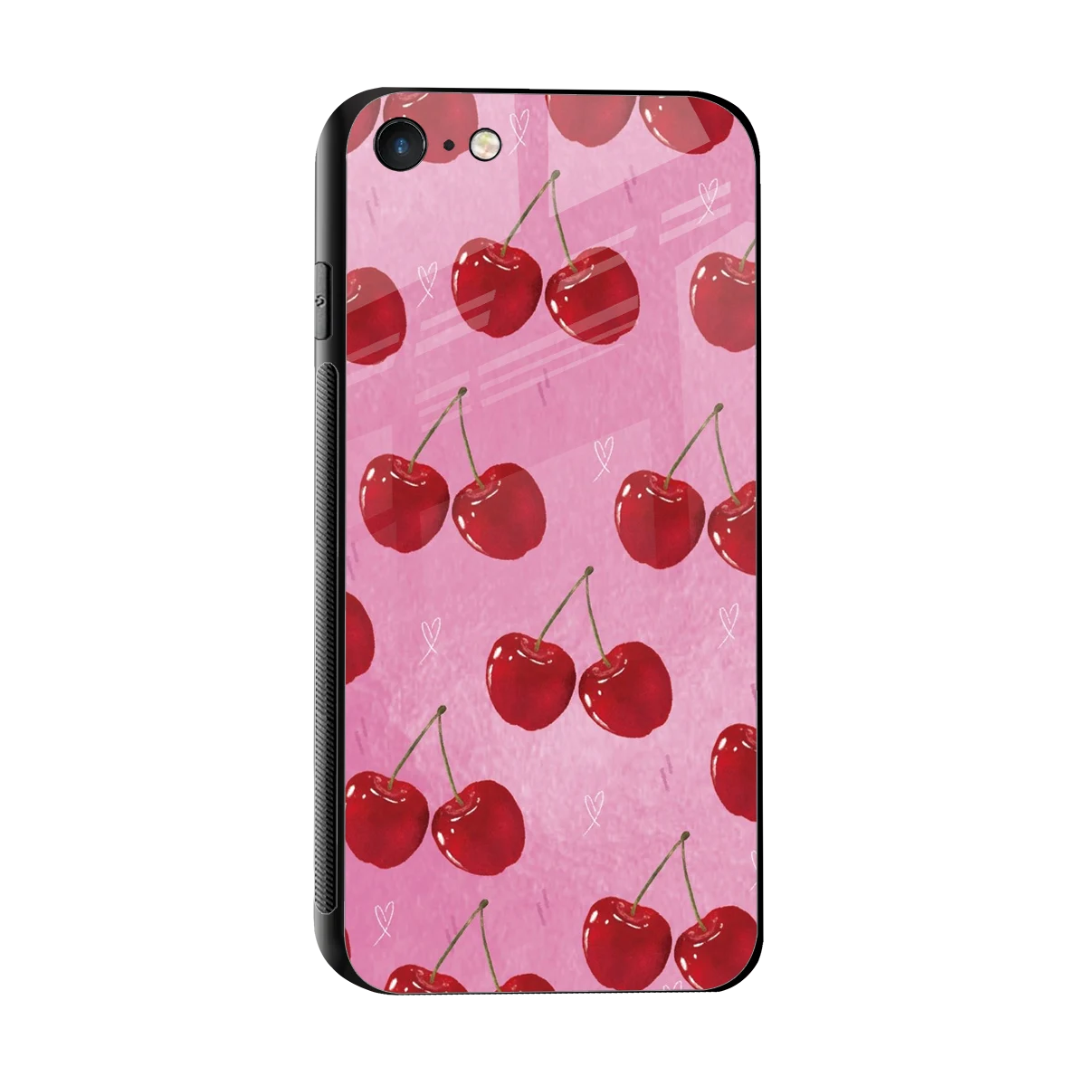 Cherrylicious sleek iphone 7 cover with tempered glass back and TPU edges