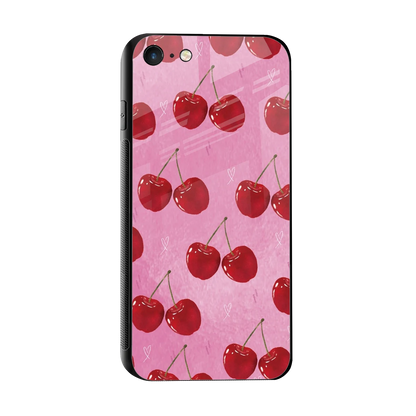 Cherrylicious sleek iphone 7 cover with tempered glass back and TPU edges