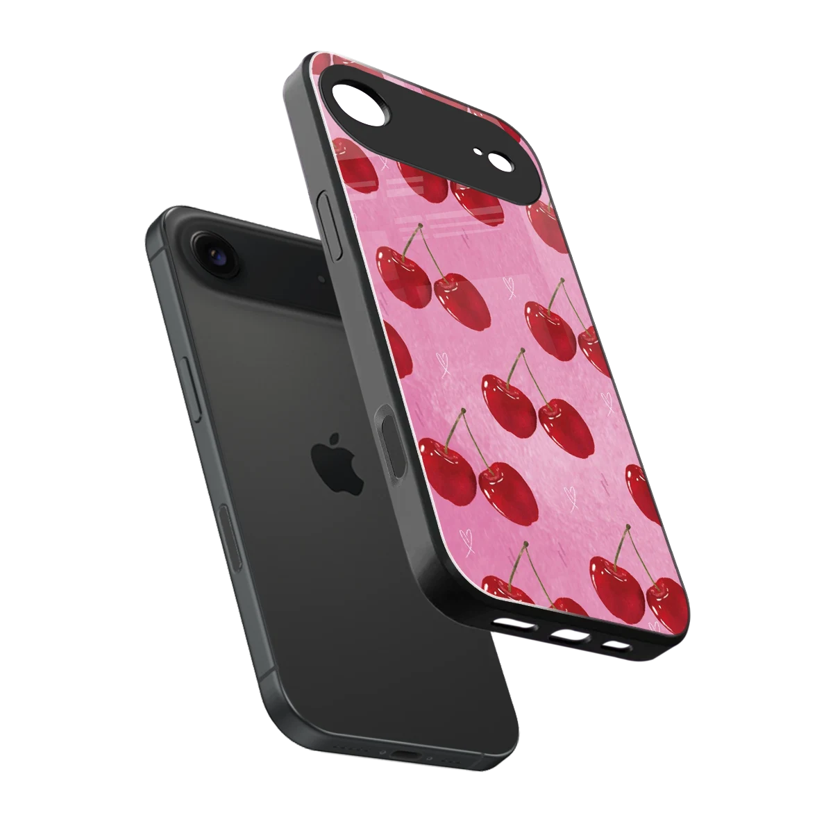 Cherrylicious sleek iphone air cover with tempered glass back and TPU edges