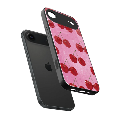 Cherrylicious sleek iphone air cover with tempered glass back and TPU edges
