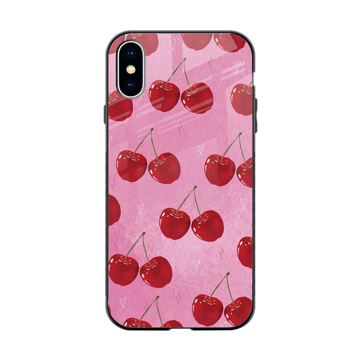Cherrylicious back phone cover | glass case for iphone xs
