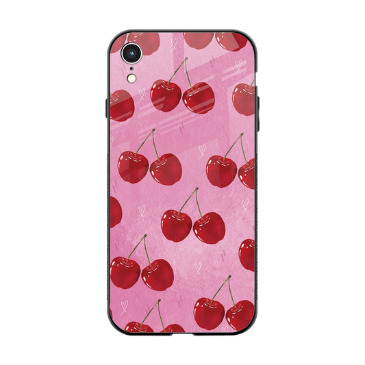 Cherrylicious back phone cover | glass case for iphone xr
