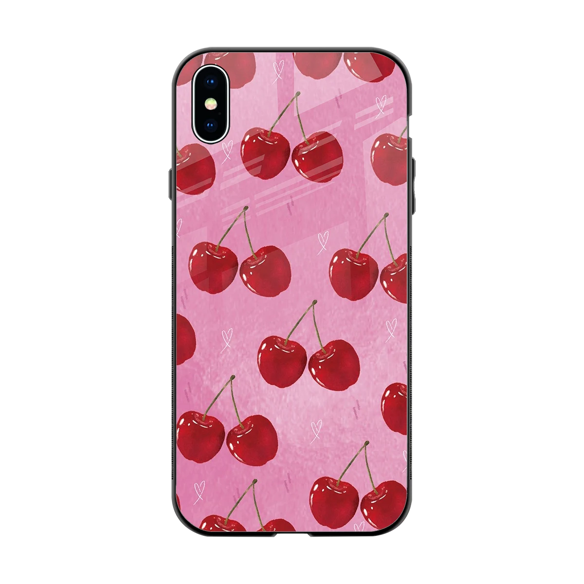 Cherrylicious back phone cover | glass case for iphone xs max